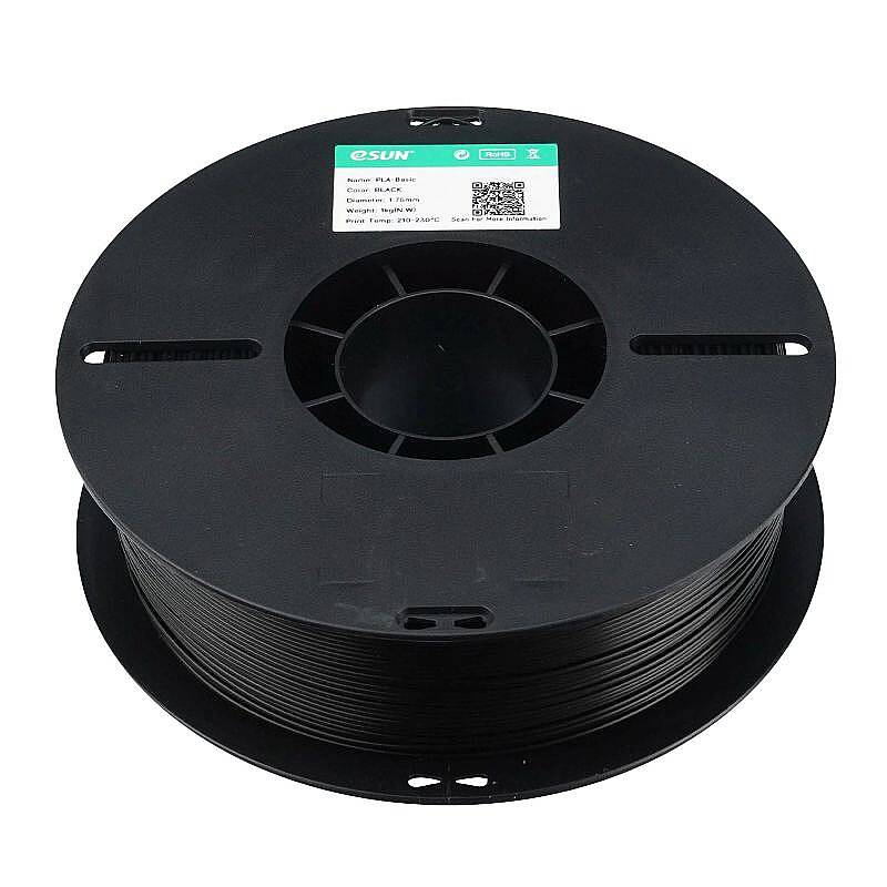 Esun PLA Basic Filament Black 1.75mm 1000gr - 3