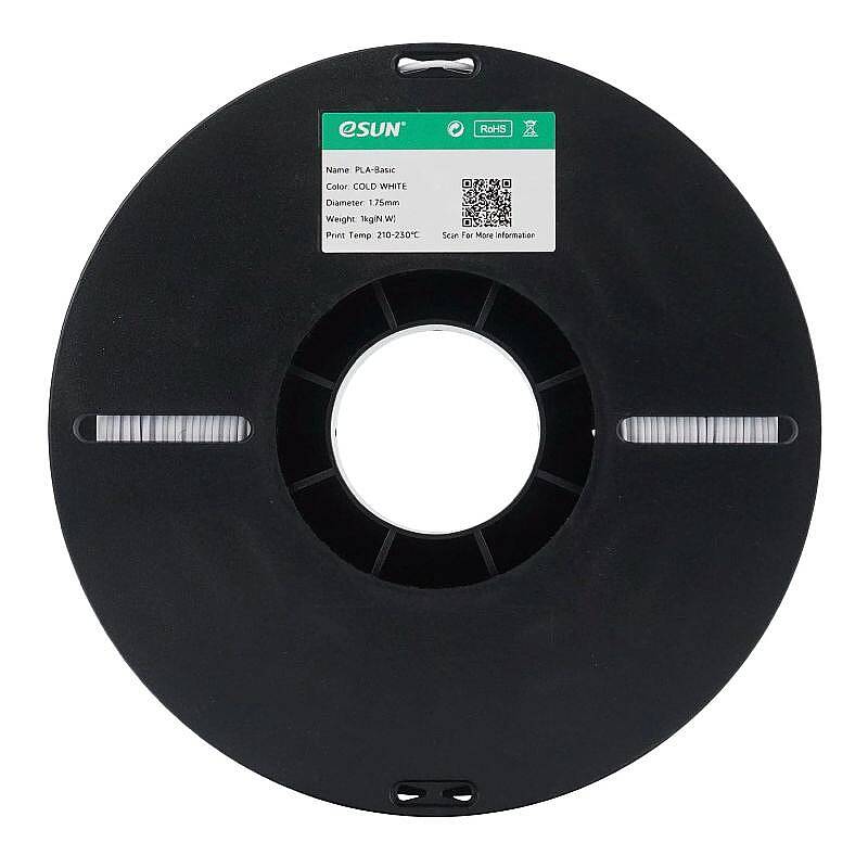 Esun PLA Basic Filament Cold White 1.75mm 1000gr - 4