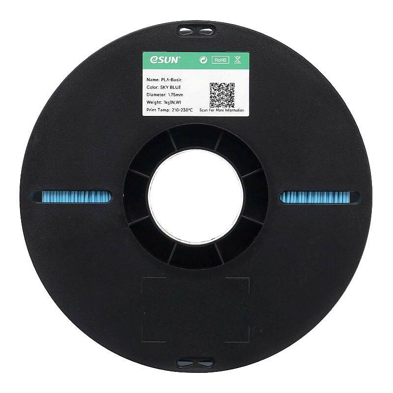 Esun PLA Basic Filament Sky Blue 1.75mm 1000gr - 4