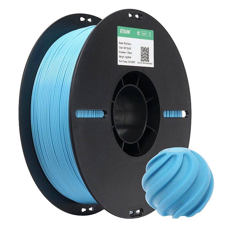 Esun PLA Basic Filament Sky Blue 1.75mm 1000gr - 1