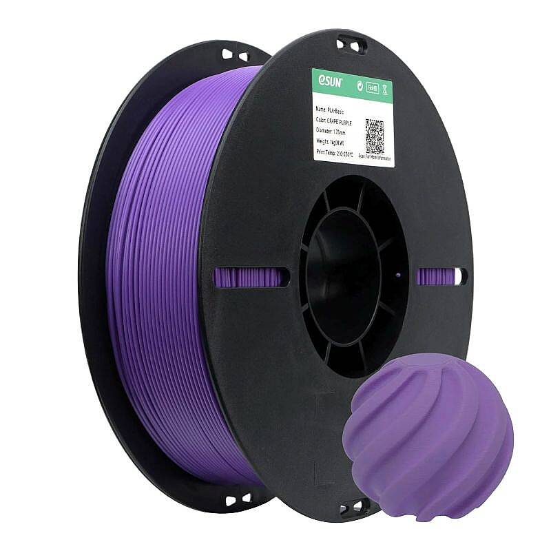 Esun PLA Basic Filament Grape Purple 1.75mm 1000gr - 1