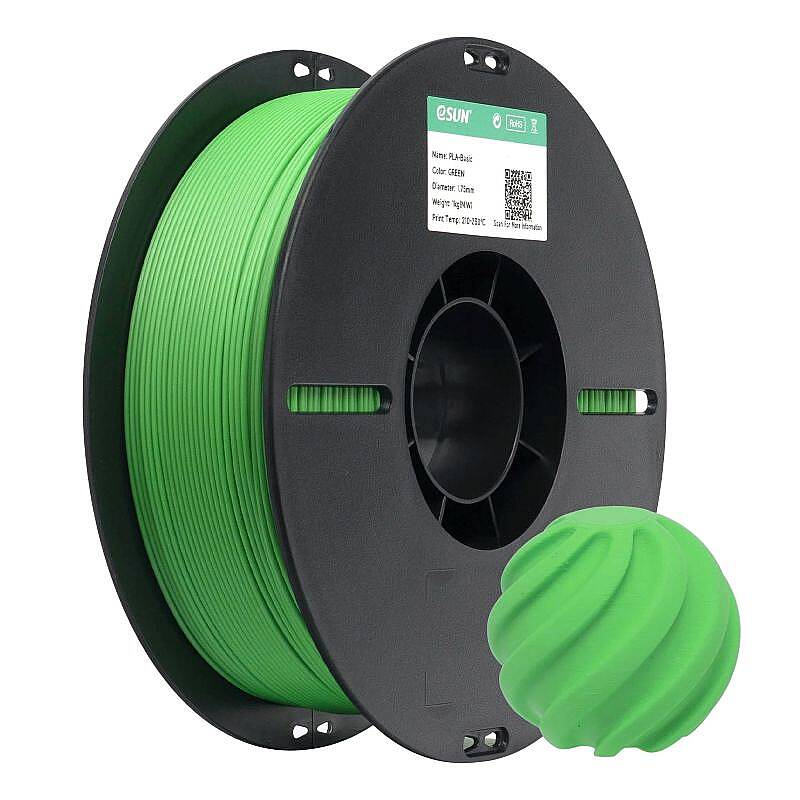 Esun PLA Basic Filament Green 1.75mm 1000gr - 1