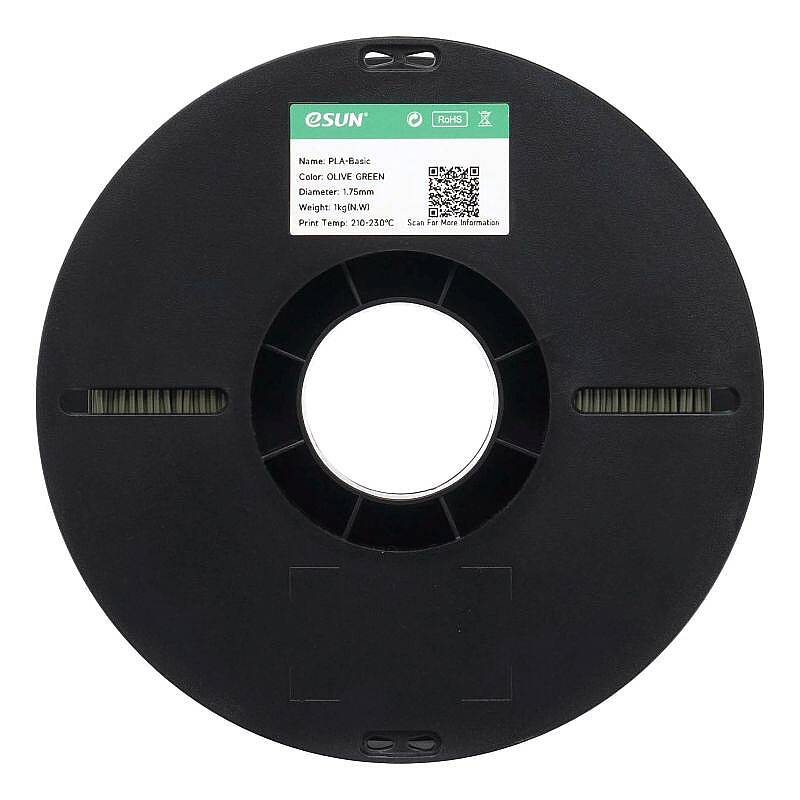 Esun PLA Basic Filament Olive Green 1.75mm 1000gr - 4