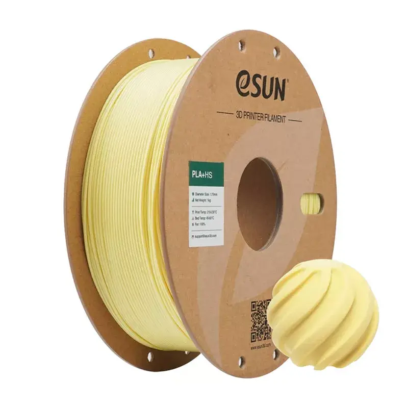 Esun PLA-HS Yüksek Hızlı Filament Almond Yellow 1.75mm 1000gr - Esun