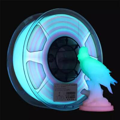 Esun PLA Karanlıkta Parlayan Filament Rainbow 1.75mm 1000gr - 1 data-big=