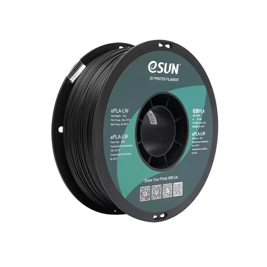 Esun PLA-LW Filament Siyah 1.75mm 1000gr - 1