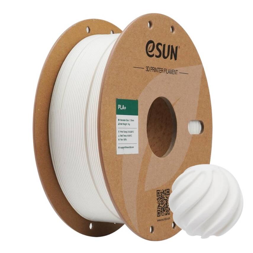Esun PLA Plus Filament Süt Beyaz 1.75mm 1000gr - 1