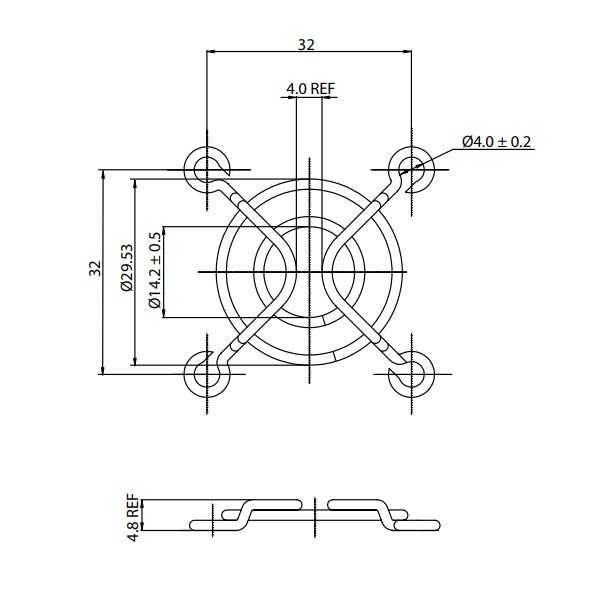 Fan Teli - 40X40mm - 3