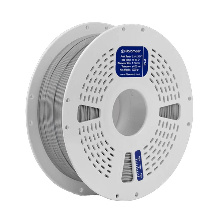 Fibromast PLA Gümüş Gri Filament - 1