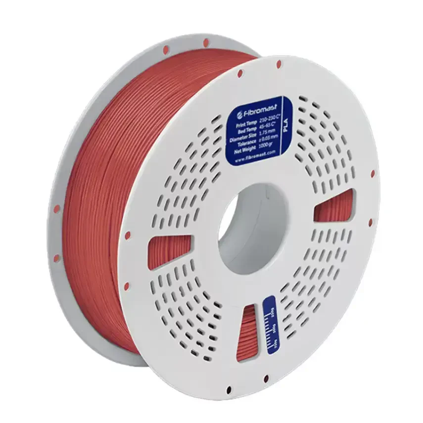 Fibromast PLA Kırmızı Mermer Filament - 1