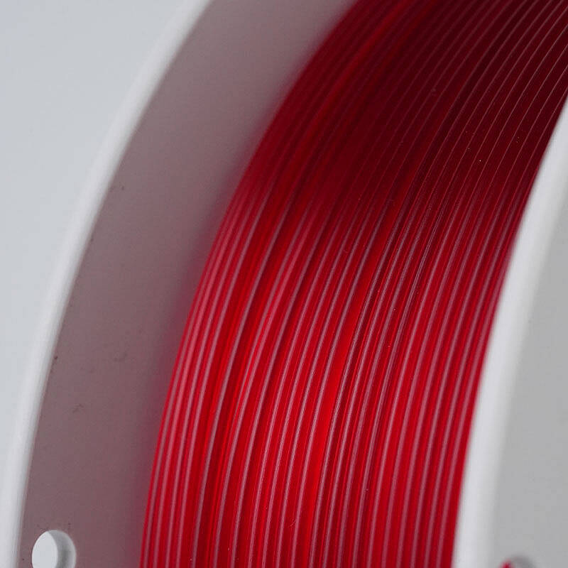 Fibromast Transparan PLA Kırmızı Filament 1.75mm 1000gr - 2