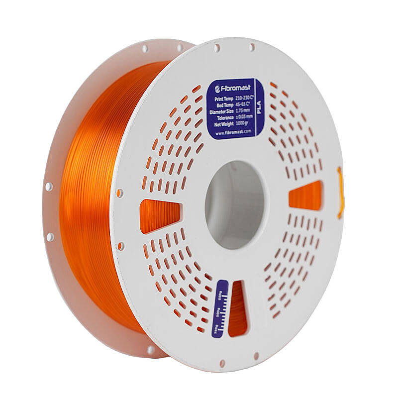 Fibromast Transparan PLA Turuncu Filament 1.75mm 1000gr - 1