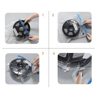 Vakumlu Filament Saklama Poşeti - 5 Adet - 4 data-big=