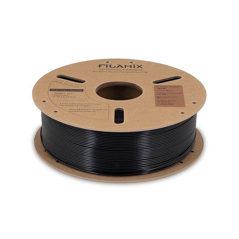 Filamix ASA Filament Black 1.75mm 1000gr - 2