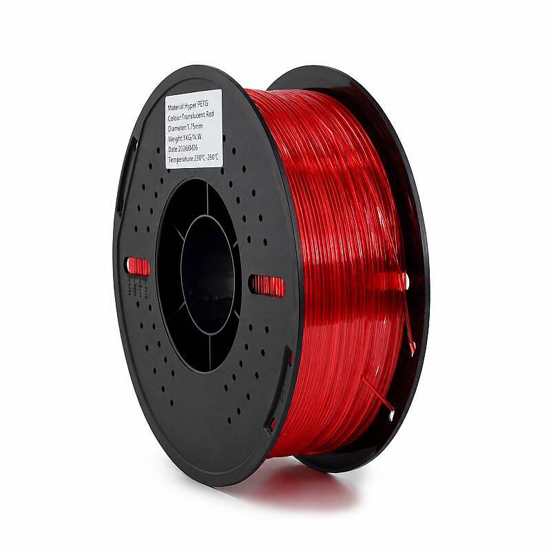 Filamix Hyper PETG Filament Translucent Red 1.75mm 1000gr - 1