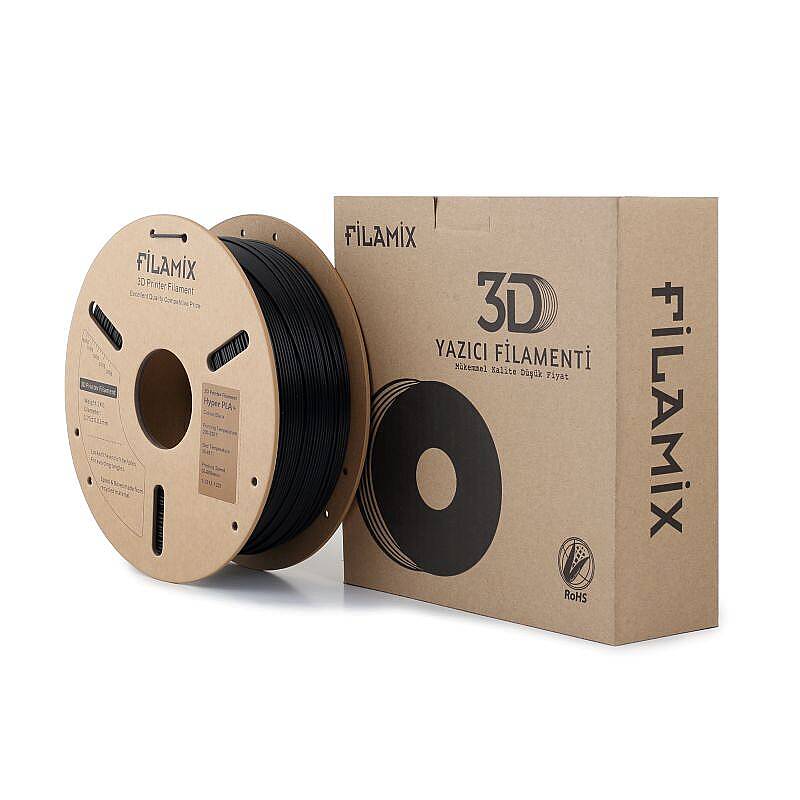 Filamix Hyper PLA + Filament Black 1.75mm 1000gr - 3