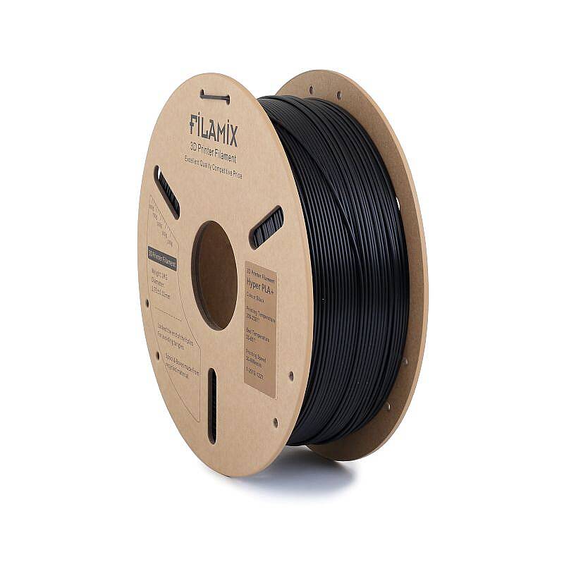 Filamix Hyper PLA + Filament Black 1.75mm 1000gr - 1