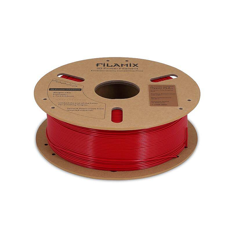 Filamix Hyper PLA + Filament Fire Engine Red 1.75mm 1000gr - 2