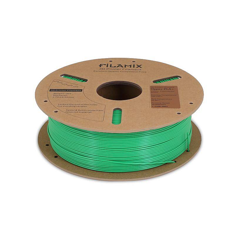 Filamix Hyper PLA + Filament Fluorescent Green 1.75mm 1000gr - 2