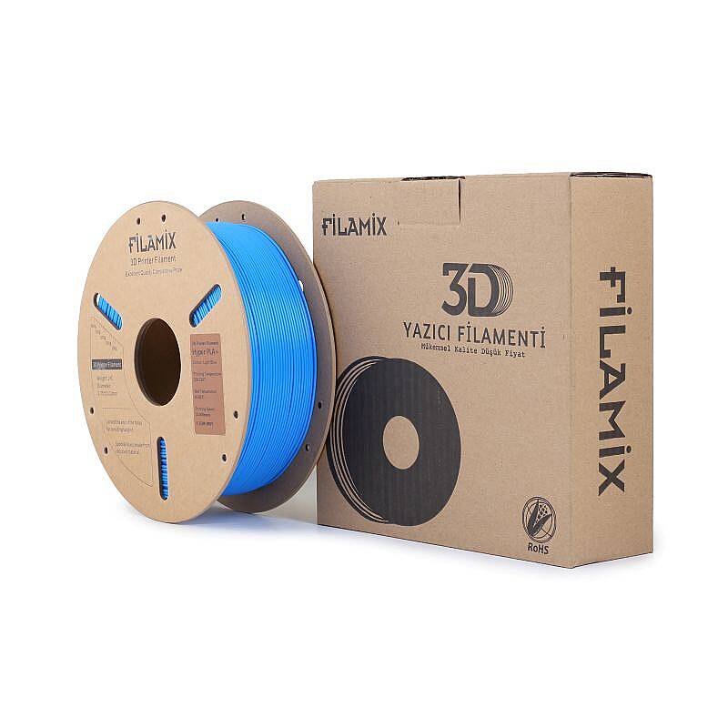 Filamix Hyper PLA + Filament Light Blue 1.75mm 1000gr - 3