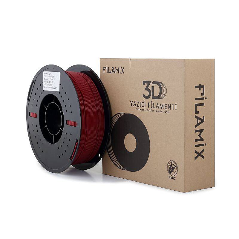 Filamix PLA Plus Filament Bordo 1.75mm 1000gr - 3