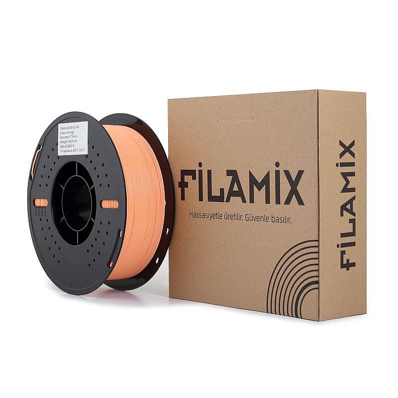 Filamix PLA Glow Karanlıkta Parlayan Filament Orange 1.75mm 1000gr - 3