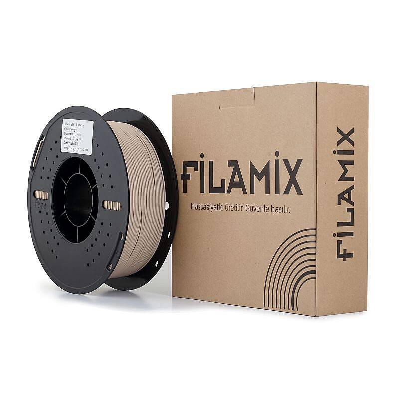 Filamix PLA Mat Filament Beige 1.75mm 1000gr - 3