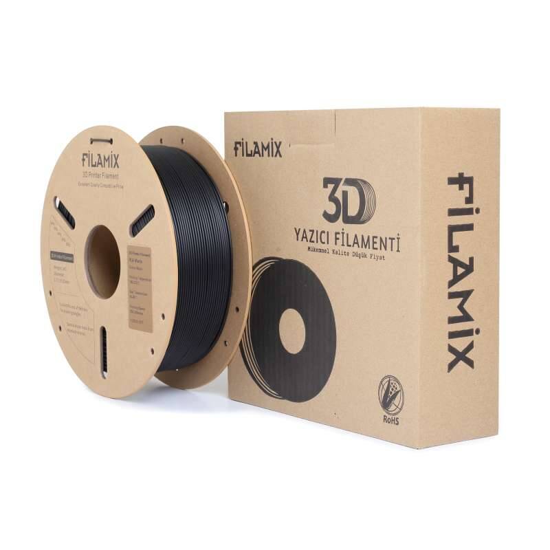 Filamix PLA Mat Filament Black 1.75mm 1000gr - 3