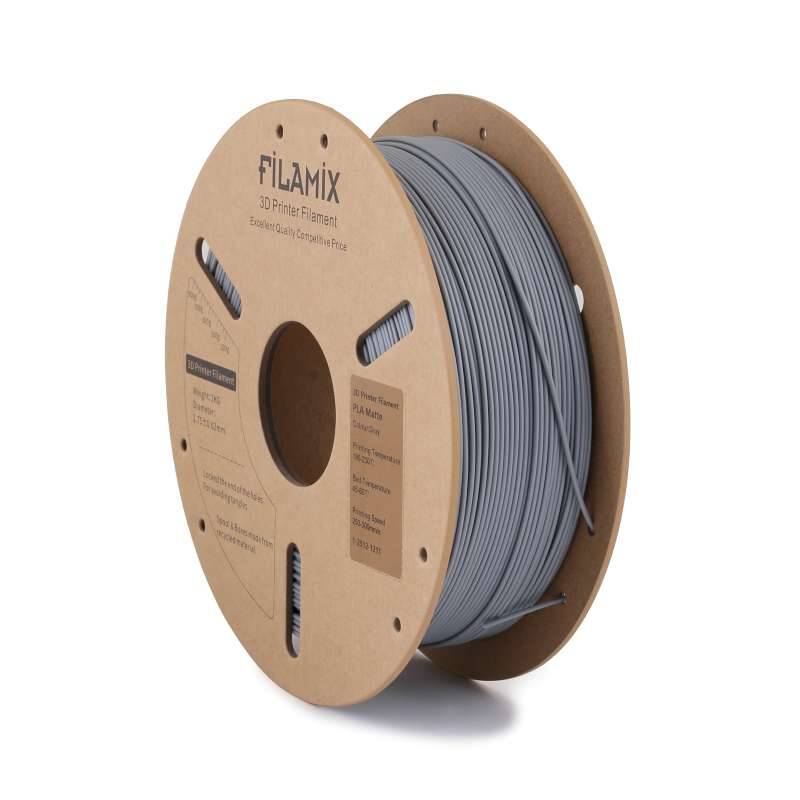 Filamix PLA Mat Filament Gri 1.75mm 1000gr - 1