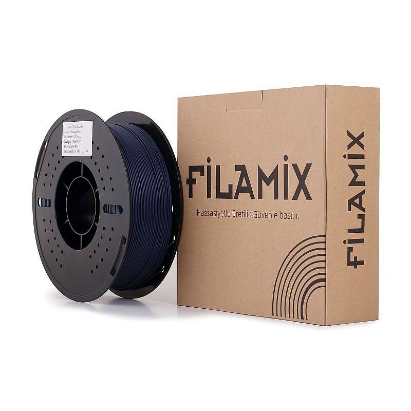 Filamix PLA Mat Filament Navy Blue 1.75mm 1000gr - 3