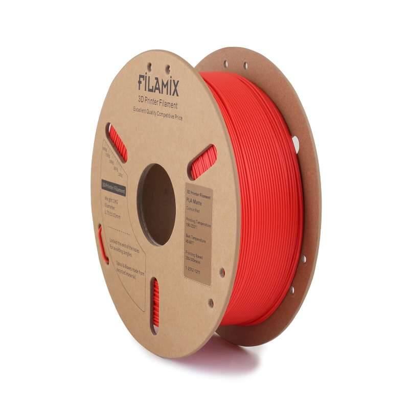 Filamix PLA Mat Filament Red 1.75mm 1000gr - 1