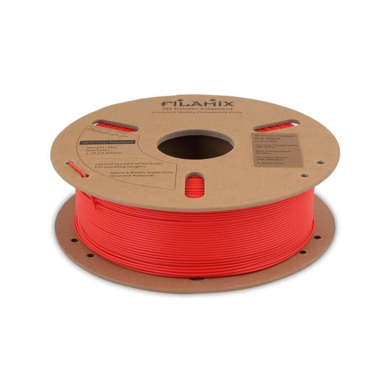 Filamix PLA Mat Filament Red 1.75mm 1000gr - 2