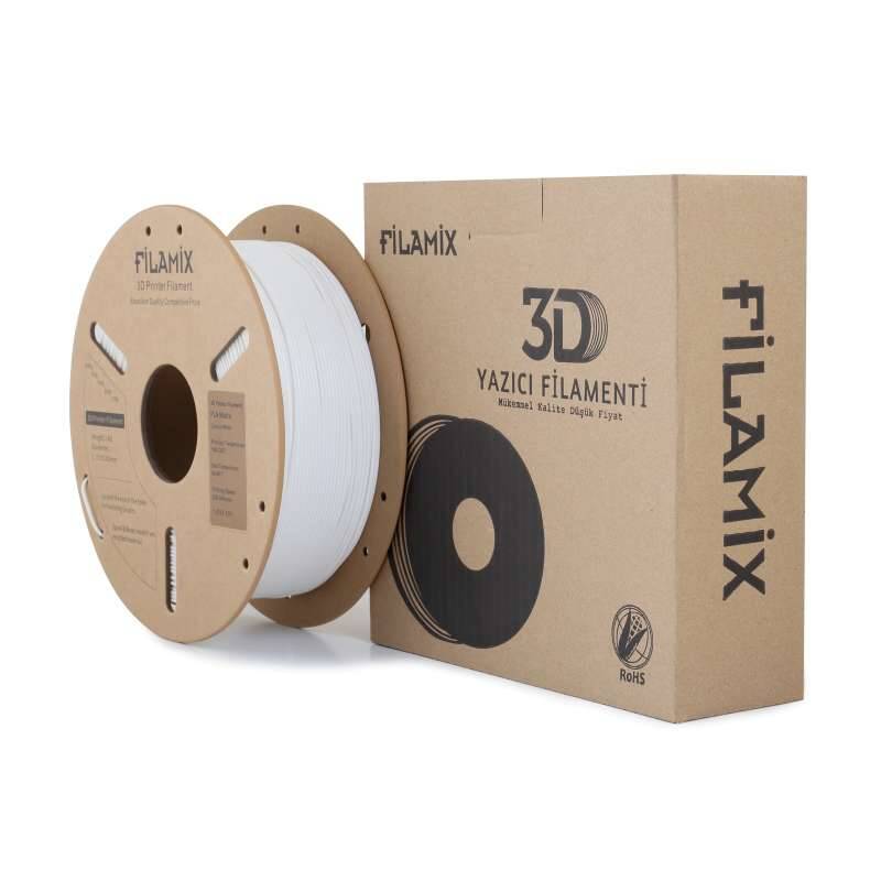 Filamix PLA Mat Filament White 1.75mm 1000gr - 3
