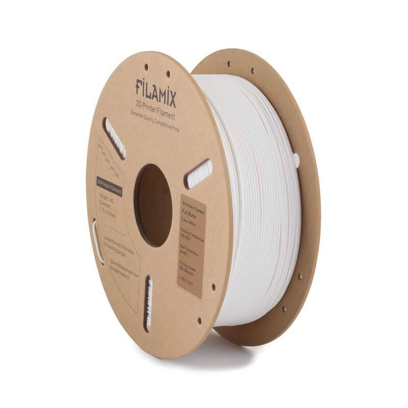 Filamix PLA Mat Filament White 1.75mm 1000gr - 1