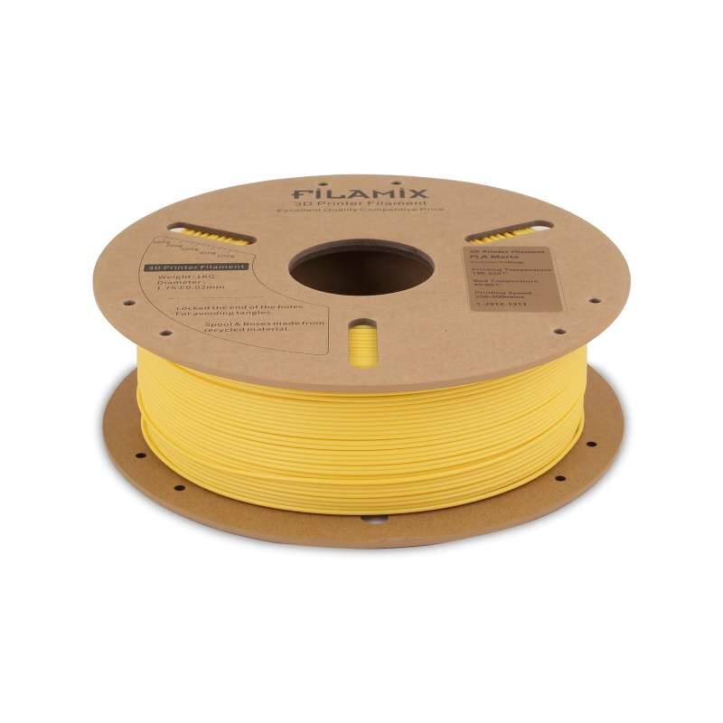 Filamix PLA Mat Filament Yellow 1.75mm 1000gr - 2
