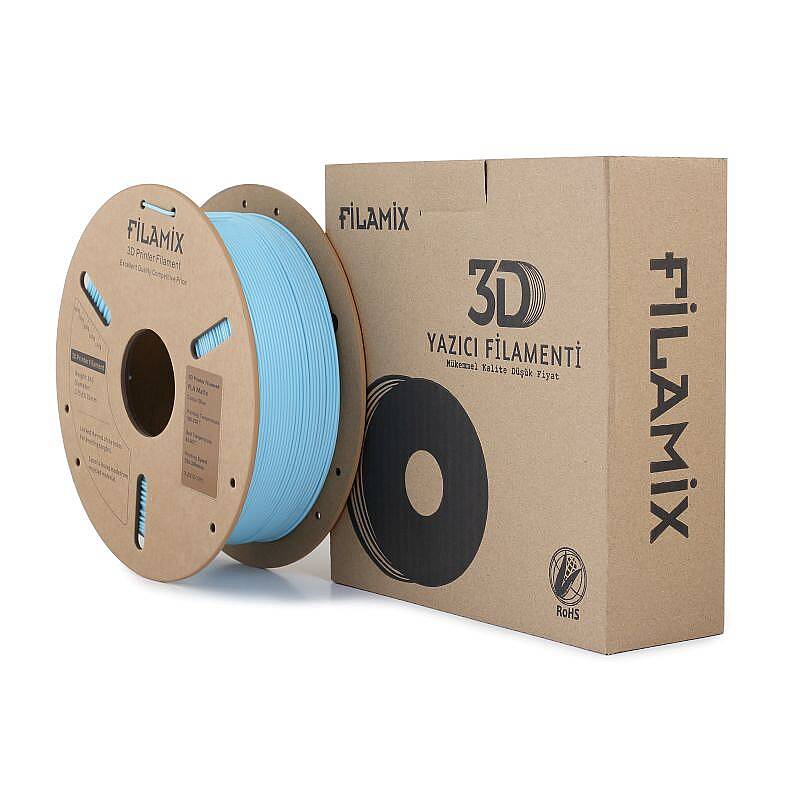 Filamix PLA Mat Filament Blue 1.75mm 1000gr - 3