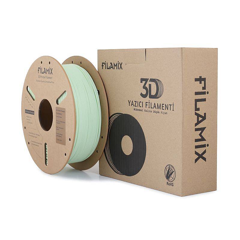 Filamix PLA Mat Filament Green 1.75mm 1000gr - 3