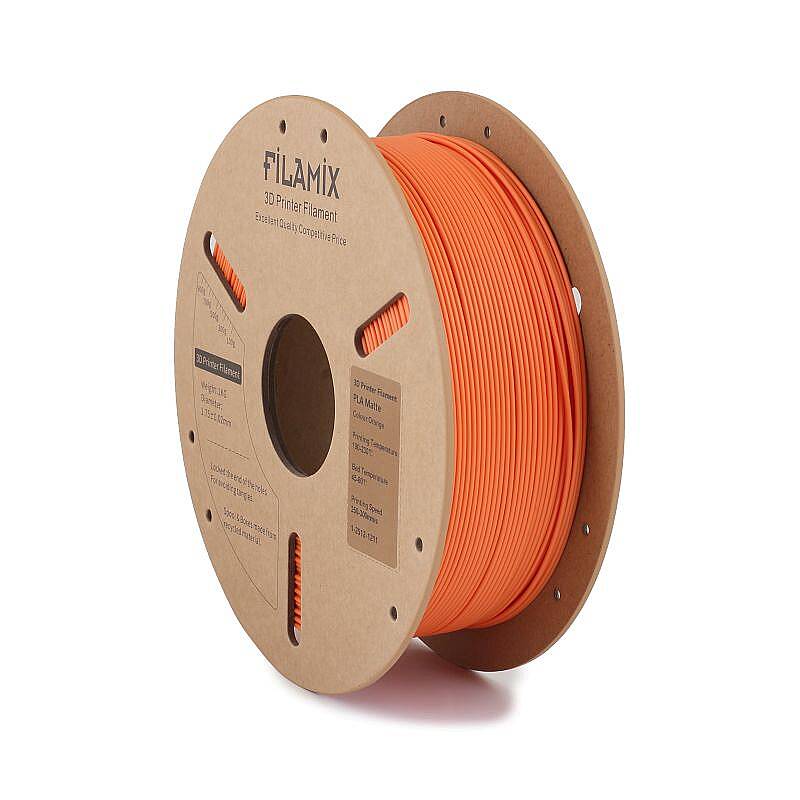 Filamix PLA Mat Filament Orange 1.75mm 1000gr - 1