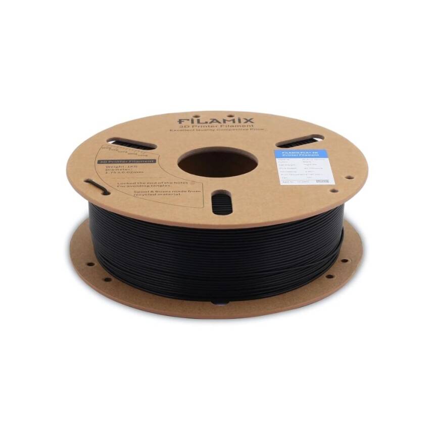 Filamix PLA Plus Filament Siyah 1.75mm 1000gr - 2