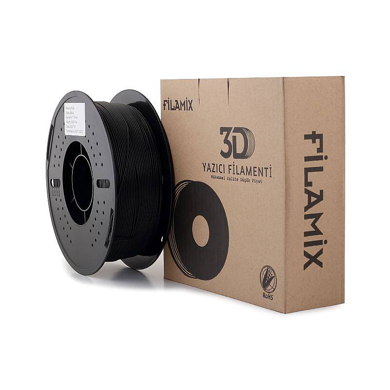 Filamix PLA Plus Filament Black 1.75mm 1000gr - 3