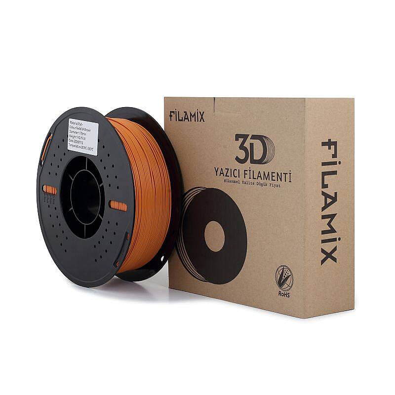 Filamix PLA Plus Filament Reddish Brown 1.75mm 1000gr - 2