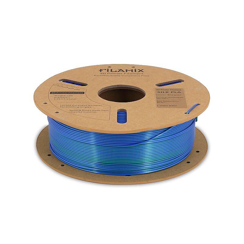 Filamix PLA Silk Magic Blue - Green Filament 1.75mm 1000gr - 2