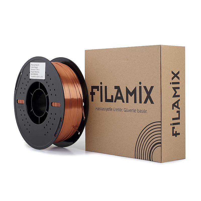 Filamix PLA Silk Copper Filament 1.75mm 1000gr - 3