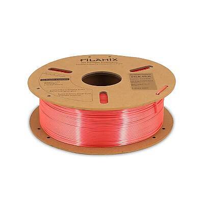 Filamix PLA Silk Coral Pink Filament 1.75mm 1000gr - Filamix (1)