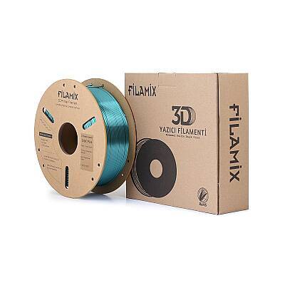 Filamix PLA Silk Holly Green Filament 1.75mm 1000gr - 3 data-big=