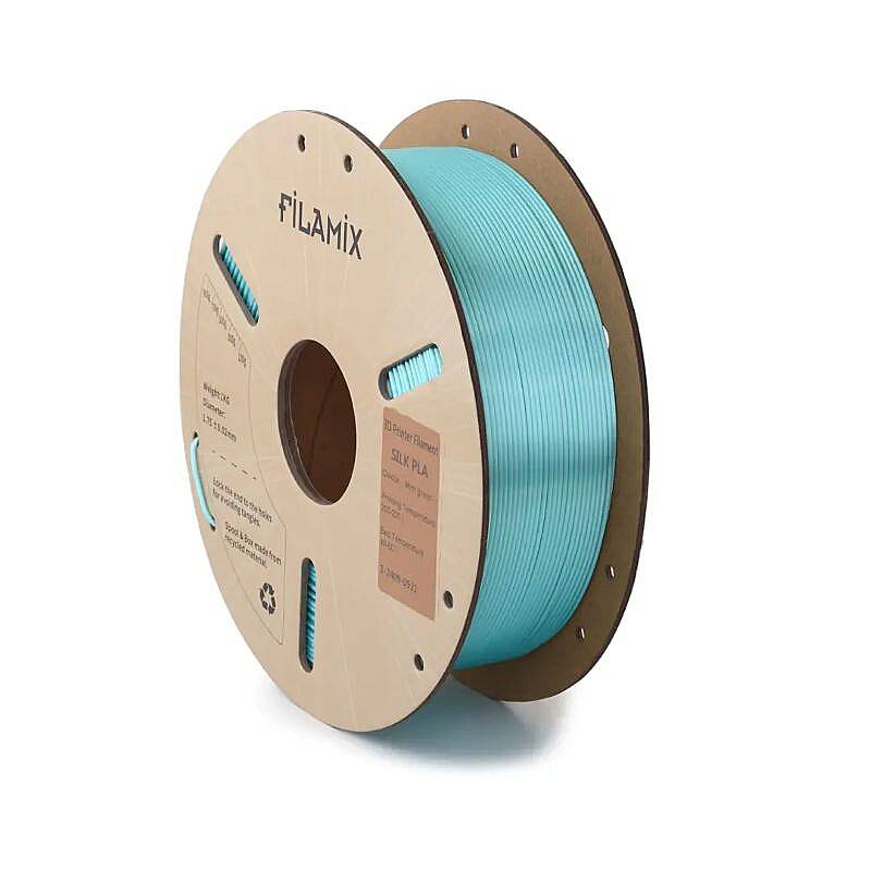 Filamix PLA Silk Mint Green Filament 1.75mm 1000gr - 1
