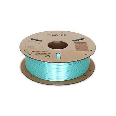 Filamix PLA Silk Mint Green Filament 1.75mm 1000gr - Filamix (1)