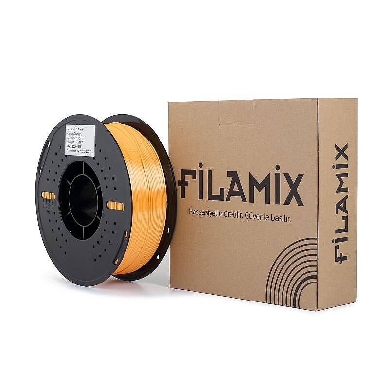 Filamix PLA Silk Orange Filament 1.75mm 1000gr - 3