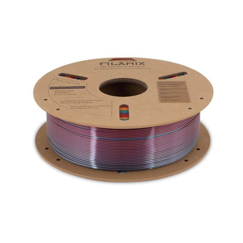 Filamix PLA Silk Rainbow Filament 1.75mm 1000gr - 2