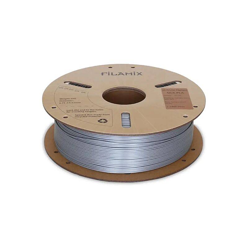 Filamix PLA Silk Silver Filament 1.75mm 1000gr - 2